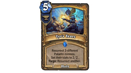 Hearthstone Titans Card Art for Tyr's Tears
