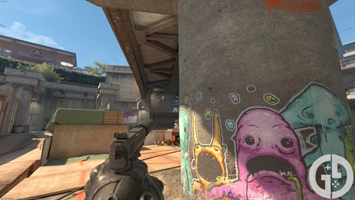 Image of the USP-S with left-hand viewmodel in CS2