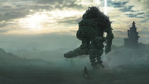 A colossus in Shadow of the Colossus