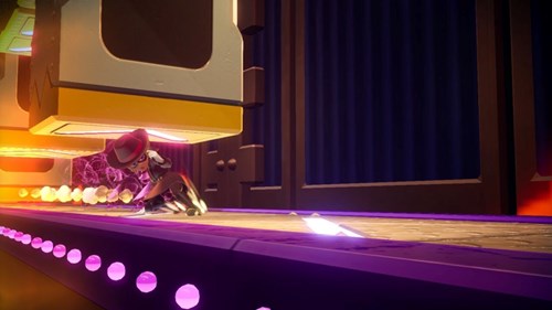 Peach sliding in Princess Peach Showtime.